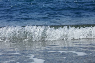 Plaj dalgaları makro arka plan peristeres beton ada covid-19 sezon modern yüksek kaliteli baskı