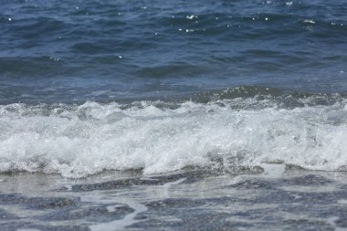 Plaj dalgaları makro arka plan peristeres beton ada covid-19 sezon modern yüksek kaliteli baskı