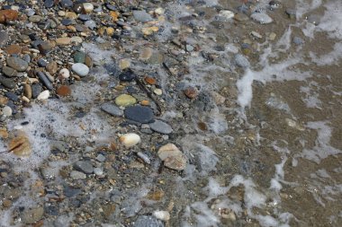 Plaj dalgaları makro arka plan peristeres beton ada covid-19 sezon modern yüksek kaliteli baskı