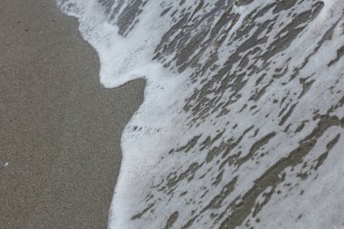 Plaj dalgaları makro arka plan peristeres beton ada covid-19 sezon modern yüksek kaliteli baskı