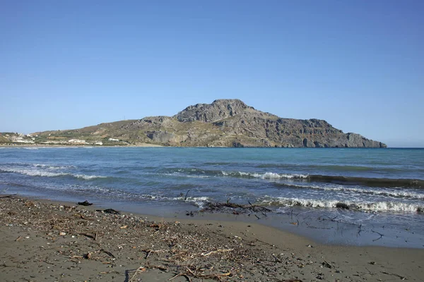 Παραλία Πλακιάς Ιούνιος 2020 Creta Island Covid Season Background Υψηλής — Φωτογραφία Αρχείου