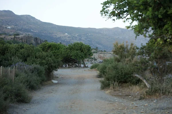 Peristeres Praia Rodakino Creta Ilha Área Acampamento Gratuito Covid Temporada — Fotografia de Stock