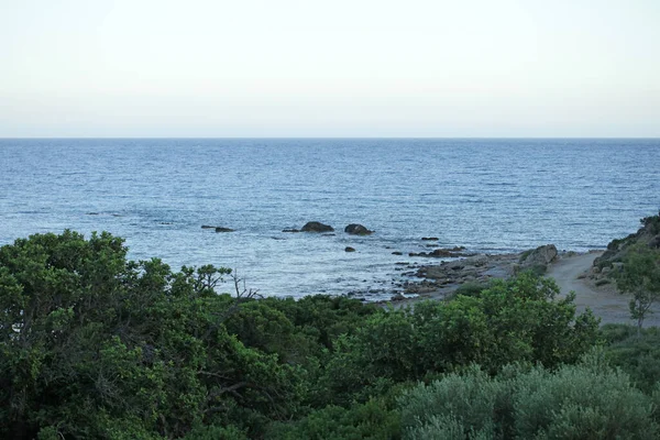 Peristeres Playa Rodakino Isla Creta Zona Camping Libre Covid Temporada — Foto de Stock