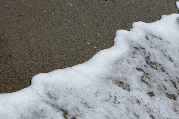 Plaża Fale Makro Tło Perystersy Beton Wyspa Covid Sezon Nowoczesny — Zdjęcie stockowe