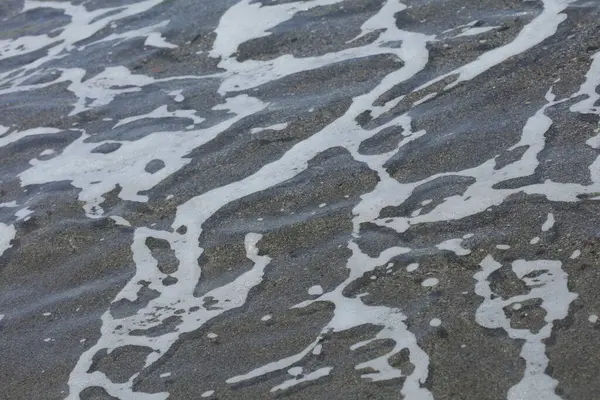 Beach Vågor Makro Bakgrund Peristeres Konkreta Covid Säsong Modern Hög — Stockfoto