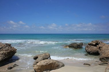 Mavi lagün falassarna plaj adası yaz 2020 covid-19 bayram modern yüksek kaliteli baskı