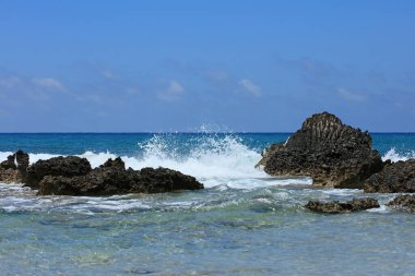 Mavi lagün falassarna plaj adası yaz 2020 covid-19 bayram modern yüksek kaliteli baskı