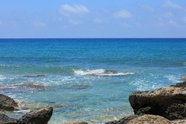 Mavi lagün falassarna plaj adası yaz 2020 covid-19 bayram modern yüksek kaliteli baskı