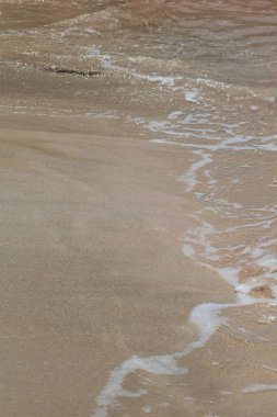 Temiz sahil suyu kristal rengi makro yaz arka plan covid-19 falassarna plajı modern yüksek kaliteli baskılar