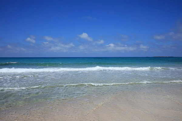 Blue Lagoa Falassarna Praia Crete Ilha Verão 2020 Covid Feriados — Fotografia de Stock