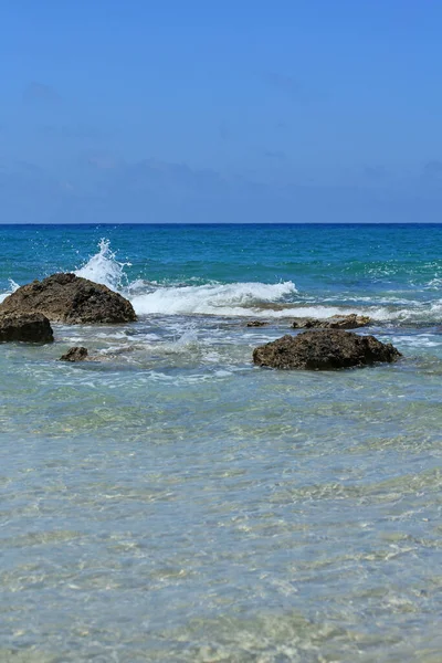 Blue Lagoon Falassarna Beach Crete Island Été 2020 Covid Holydays — Photo