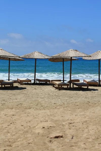 Crete Island Falassarna Червоний Піщаний Пляж Літні Свята 2020 Covid — стокове фото