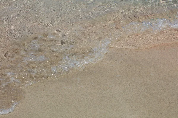 Kırmızı Kum Plajı Makro Arka Plan Creta Adası Falassarna Yaz — Stok fotoğraf