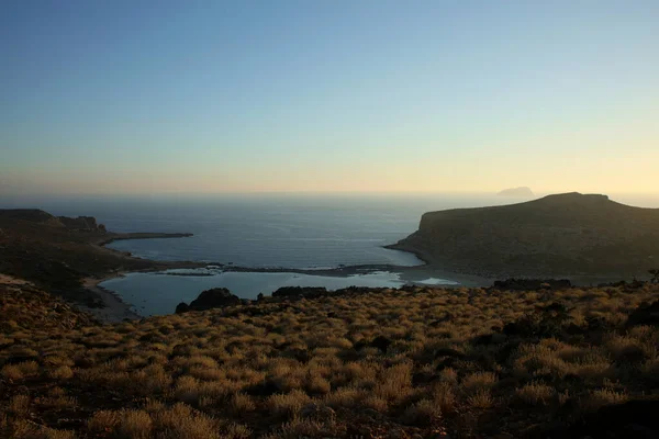 Balos Pláž Slunce Laguna Hora Beton Ostrov Léto 2020 Covid — Stock fotografie