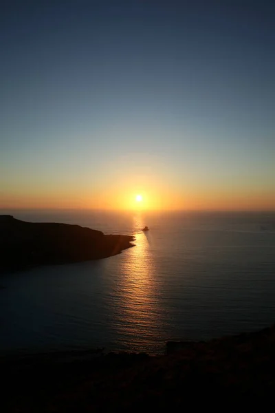 Balos Plage Soleil Lagon Montagne Béton Île Été 2020 Covid — Photo