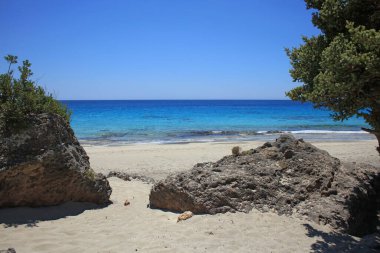 Kerdodasos plajı çimento özel mavi lagün cennet kırmızı kumsal yaz 2020 covid-19 tatil modern yüksek kaliteli baskılar