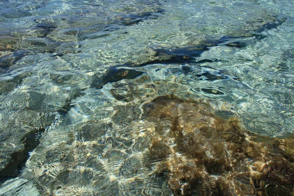 Kedrodasos Strand Privat Paradis Blå Lagun Gratis Camping Område Stenig — Stockfoto