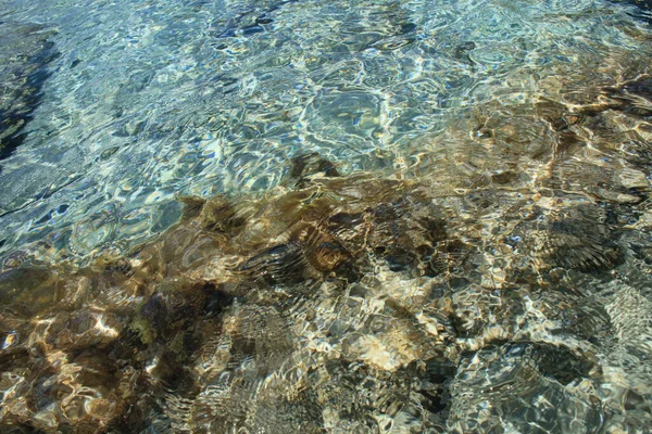 Praia Kedrodasos Paraíso Privado Lagoa Azul Área Acampamento Livre Costa — Fotografia de Stock