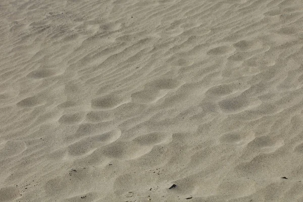 Strand Sand Mark Makro Bakgrund Covid Juni Säsong Creta Grekland — Stockfoto