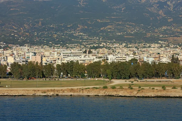 Patra Grecia Lunedì Luglio 2020 Vista Del Porto Della Città — Foto Stock