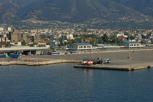Patra Greece Monday July 2020 View City Port Ship Covid — стоковое фото