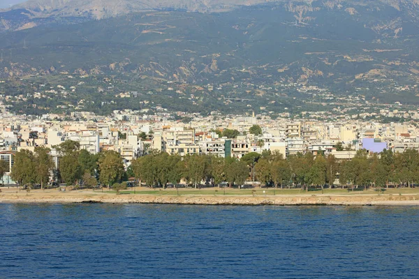 Patra Grèce Lundi Juillet 2020 Vue Sur Port Ville Depuis — Photo