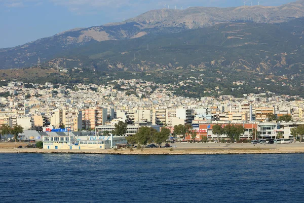 Patra Greece Monday July 2020 View City Port Ship Covid — стоковое фото