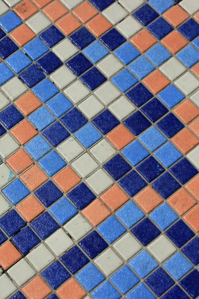 Cubos Colorido Mosaico Parede Superfície Retro Macro Moderno Fundo Impressão — Fotografia de Stock