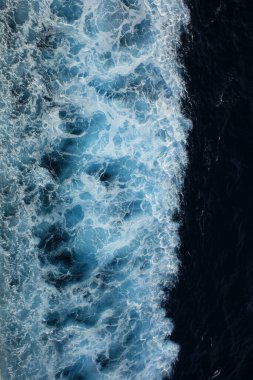 Gemi yüksek kaliteli baskılarından soyut duvar kağıdı görünümünü dalgalar