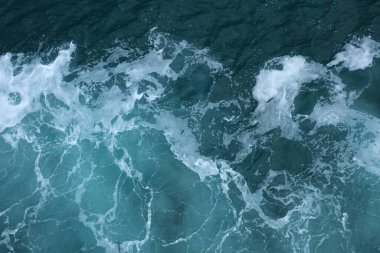 Gemi yüksek kaliteli baskılarından soyut duvar kağıdı görünümünü dalgalar