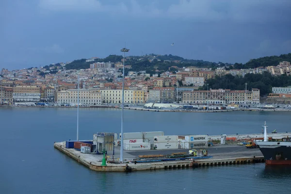 Ancona Italia Martedì Luglio 2020 Vista Del Porto Della Città — Foto Stock