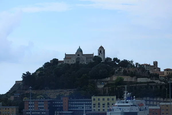 Ancona Italia Martedì Luglio 2020 Vista Del Porto Della Città — Foto Stock