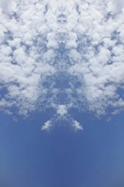 Tripping Céu Azul Psicodélico Com Nuvens Fundo Moderno Alta Qualidade — Fotografia de Stock