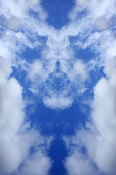 Tripping Céu Azul Psicodélico Com Nuvens Fundo Moderno Alta Qualidade — Fotografia de Stock