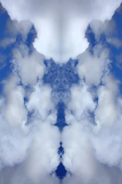 Tripping psychedelic blue sky with clouds background modern high quality prints fifty megapixels