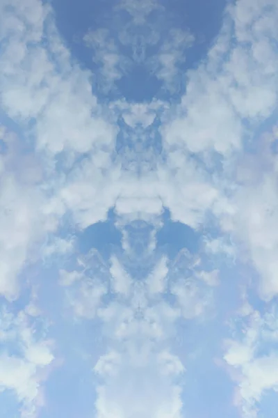 Tripping Céu Azul Psicodélico Com Nuvens Fundo Moderno Alta Qualidade — Fotografia de Stock