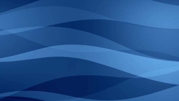 蓝色波浪背景循环 — 图库视频影像