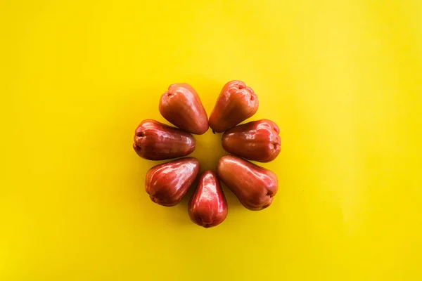 Syzygium Aqueum Bell Fruit Jambu Air Idioma Malayo Local Una — Foto de Stock