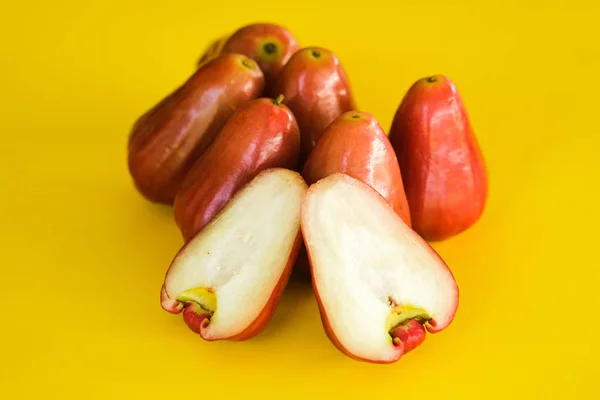 Syzygium Aqueum Bell Fruit Jambu Air Idioma Malayo Local Una — Foto de Stock