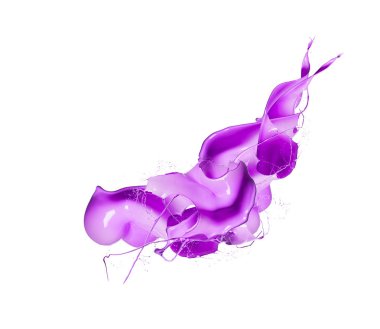 Beyaz arka plan üzerinde izole renk splash