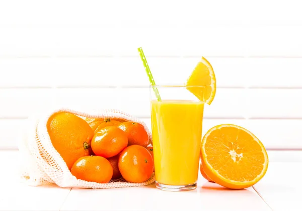 Fresh Juice Wooden Table — Stock Photo, Image