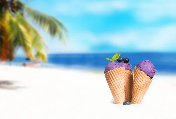 아이스크림 달콤한 아이스크림 — 스톡 사진