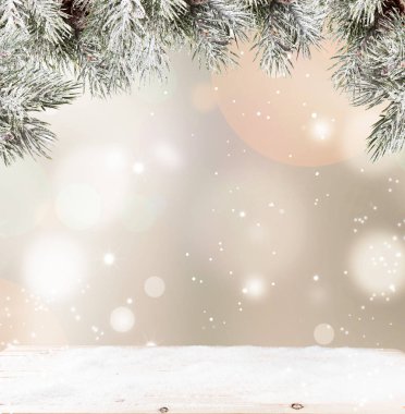 Noel, kutlama bulanık arkaplan ve metin için boş alan. 