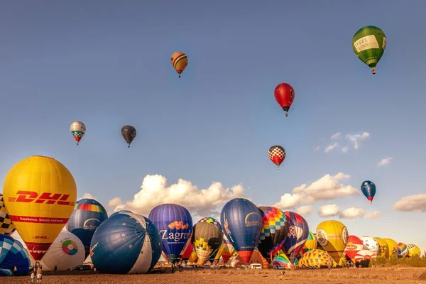 Чемпионат Европы по воздушным шарам - соревнование, Манакор, Майорка, Испания, 24 октября 2019 — стоковое фото