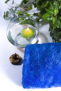 Nesneleri bir rahatlatıcı banyo veya spa