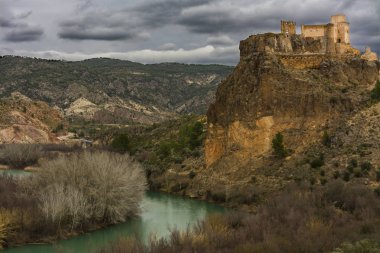 Cofrentes castle over Cabriel river