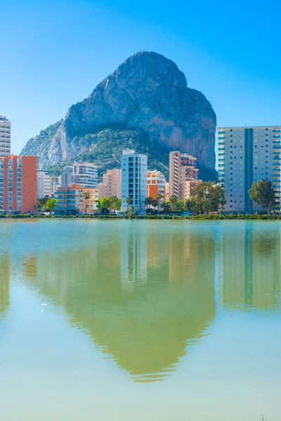 Saltworks a skála Ifach — Stock fotografie