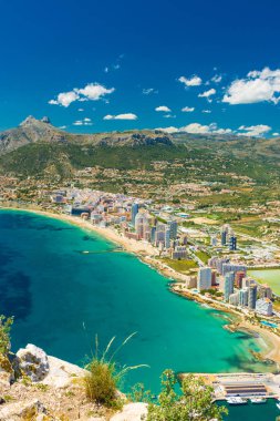 Calpe ve plajlar manzarası