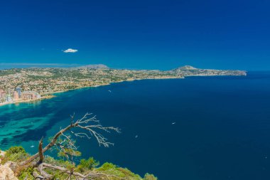 Calpe ve plajlar manzarası