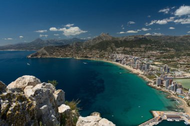 Calpe ve plajlar manzarası